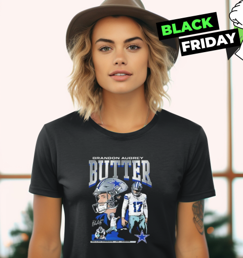 Brandon Aubrey 17 Kicker Butter Dallas Cowboys Women039S T Shirt