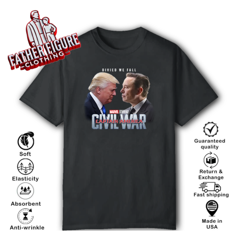 Captain America Civil War Trump Vs Elon T Shirt