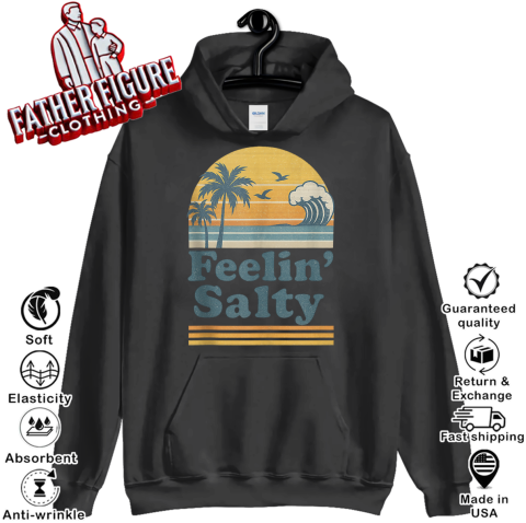 Feelin039 Salty Beach Summer Vacation Vintage Hoodie