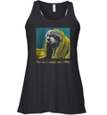 Do Dot Ruin My Vibe Raccoon Racerback Tank