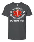 Emotional Support Husband Do Not Pet Premium Youth T Shirt