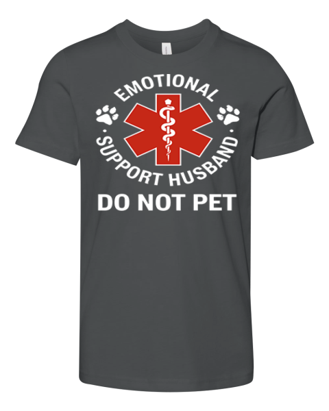 Emotional Support Husband Do Not Pet Premium Youth T Shirt