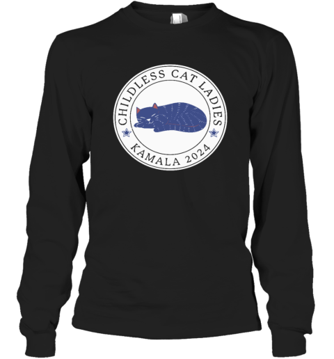 Childless Cat Ladies Kamala 2024 Swifties 4 Harris Long Sleeve T Shirt
