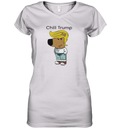 Donald Trump Chill Guy Meme Women039S V Neck T Shirt