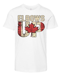 Canadian Hockey Culture Proud Canadian Elbows Up Premium Youth T Shirt