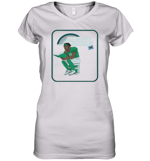 Aj Brown039S Book Club Women039S V Neck T Shirt
