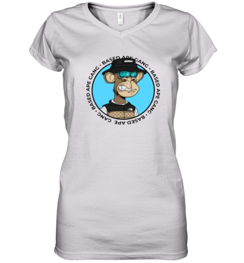 Based Ape Gang Women039S V Neck T Shirt