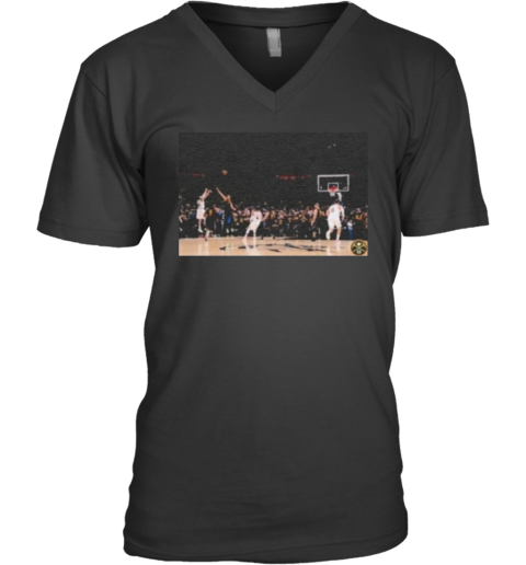 Denver Nuggets 32 Aaron Gordon Winning Shot V Neck T Shirt