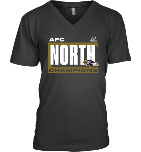 Baltimore Ravens Fanatics 2024 Afc North Division Champions Conquer V Neck T Shirt