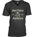 Aqua Tofana Apothecary Est 1633 V Neck T Shirt