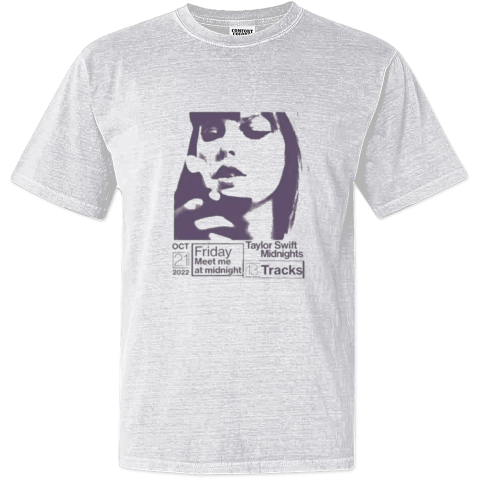 Asahi Treasure Wearing Taylor Swifts Midnights Dyed Heavyweight T Shirt