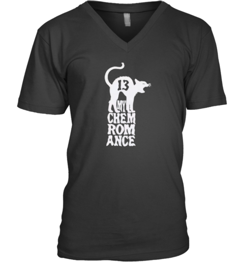 Cat 13 My Chem Romance V Neck T Shirt