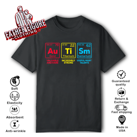 Autism Awareness Elements Periodic Table T Shirt