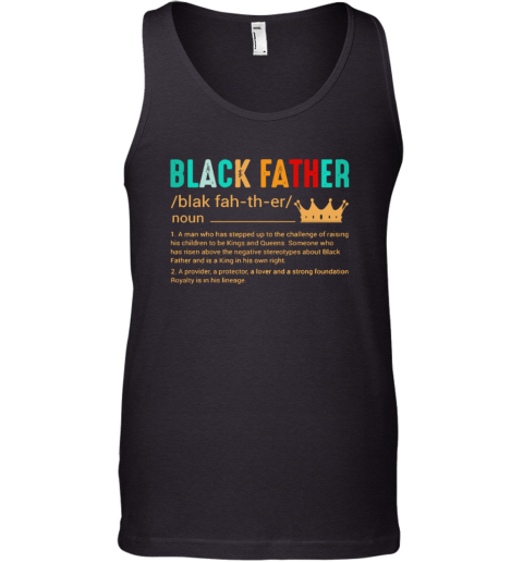 Black Father Definition Tank Top