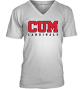 Christian University Michigan Cum Cardinals V Neck T Shirt
