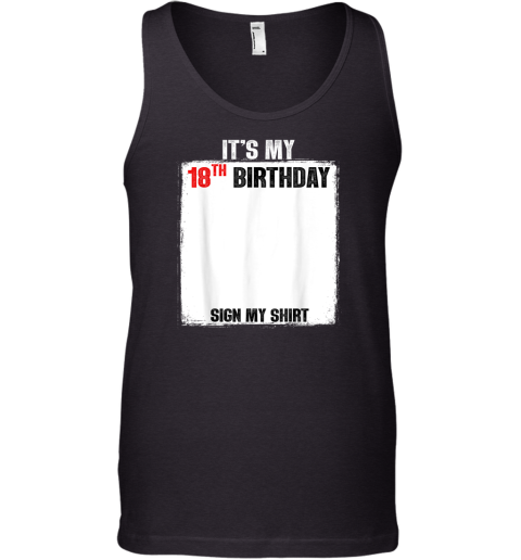 18Th Birthday Unique Signature Keepsake Tank Top