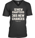 12 New Chapters 365 New Chances Happy New Year 2025 V Neck T Shirt