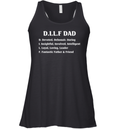 Dilf Shirt Funny Dilf Dad Definition Racerback Tank
