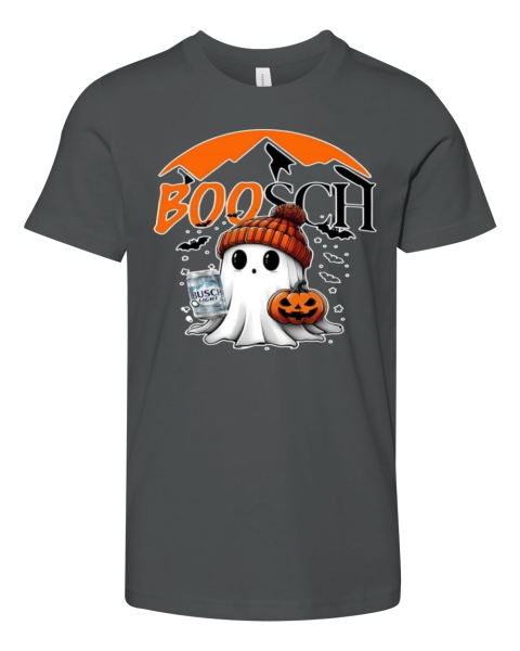 Boosch Boo Ghost Halloween Busch Light Premium Youth T Shirt