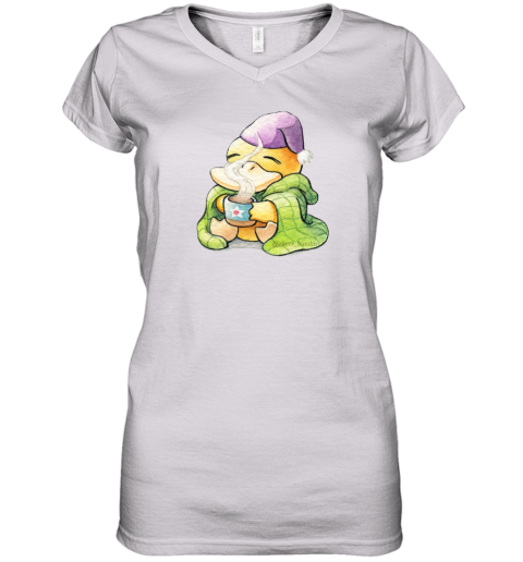 Cozy Cocoa Psyduck Women039S V Neck T Shirt