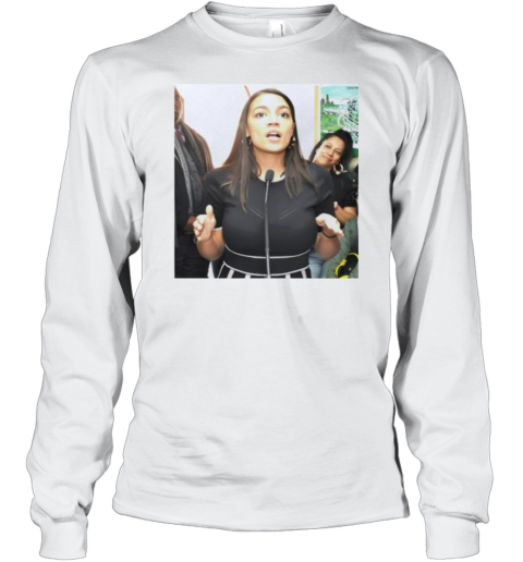 Aoc Alexandria Ocasio Cortez See Through Long Sleeve T Shirt