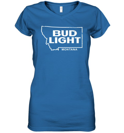 Bud Light Montana Women039S V Neck T Shirt