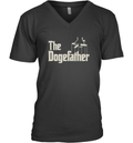 Elon Musk Wears The Dogefather Shirt For Sale V Neck T Shirt