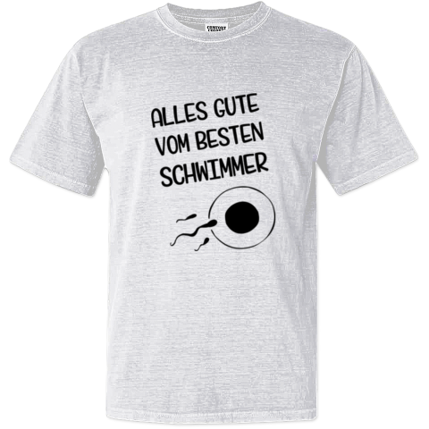 Alles Gute Vom Besten Schwimmer Dyed Heavyweight T Shirt