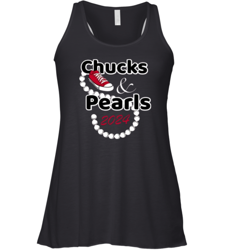 Chucks And Pearls Kamala 2024 Racerback Tank