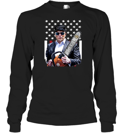 Elon Musk Chainsaw Long Sleeve T Shirt