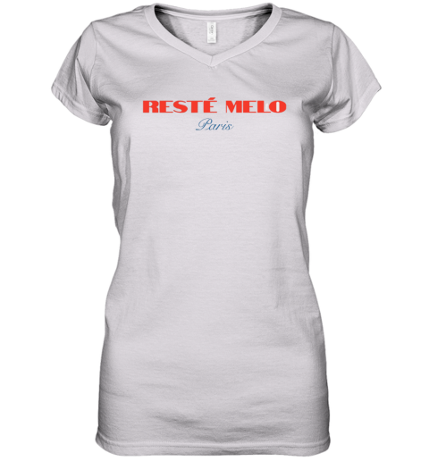 Carmelo Anthony Reste Melo Paris Women039S V Neck T Shirt
