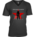 Bernie Sanders Against The Machine Punk Rock Stage Star V Neck T Shirt