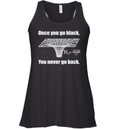 Black Hole Once You Go Black You Never Go Back Racerback Tank