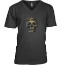 Corpse Kings Skull V Neck T Shirt