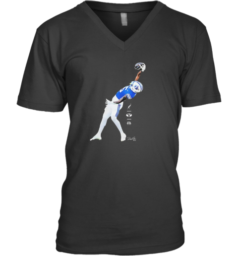 Darius Lassiter Byu Cougars Football V Neck T Shirt