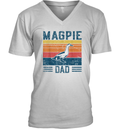 Best Duck Dad Men Magpie Dad V Neck T Shirt