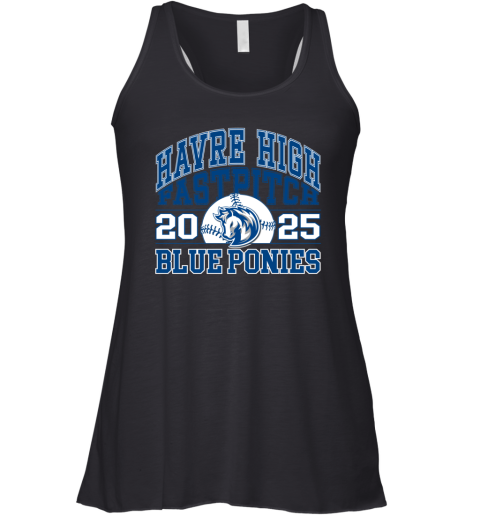 2025 Havre High School Blue Pony Fastpitch Racerback Tank