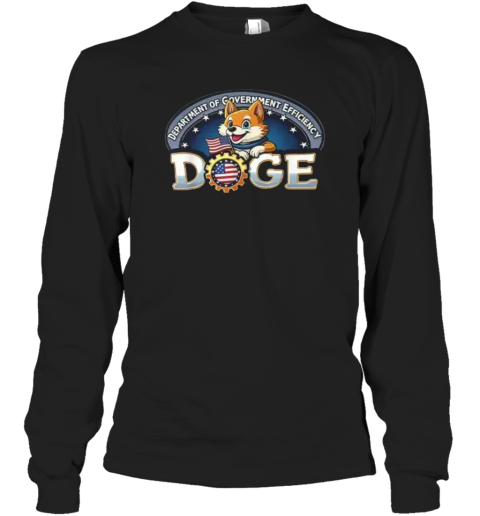 Doge Crypto Meme Department Of Government Efficiency Long Sleeve T Shirt