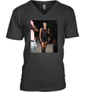 Charli D039Amelio Black Mesh V Neck T Shirt