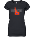 Boise State Broncos Hometown Blue Turf Women039S V Neck T Shirt