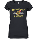 Akron Rubberducks Barberton Fried Chicken And Hot Rice Women039S V Neck T Shirt