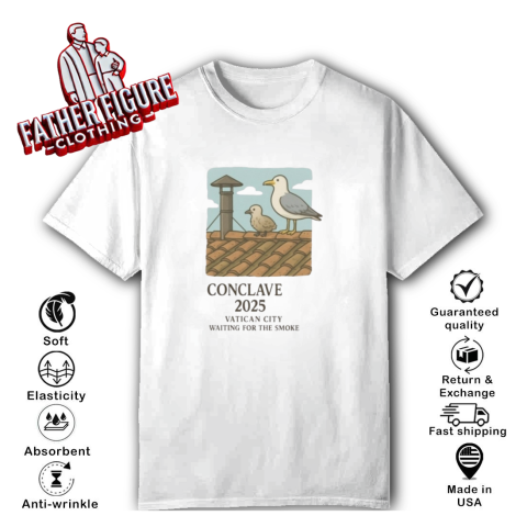 Conclave 2025 Vatican City Waiting For The Smoke T Shirt