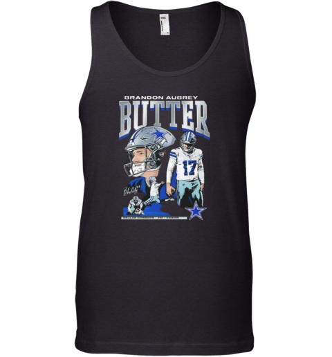 Brandon Aubrey 17 Kicker Butter Dallas Cowboys Tank Top