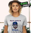 Buffalo Bills Iron Maiden Rock Band Music Women039S T Shirt