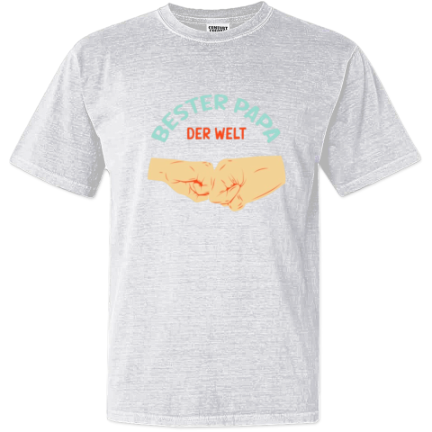 Bester Papa Der Welt Tee Dyed Heavyweight T Shirt