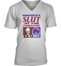 Biggest Slut At The Combination Kfc And Taco Bell V Neck T Shirt