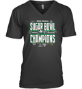 College Football Playoff Notre Dame Allstate Sugar Bowl Champions V Neck T Shirt