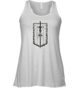 Even In Arcadia Damocles Crest Flag Racerback Tank