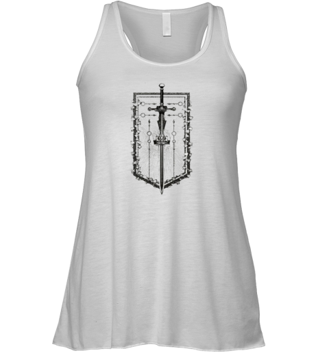 Even In Arcadia Damocles Crest Flag Racerback Tank