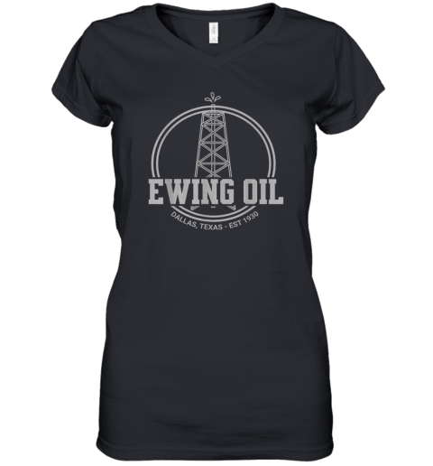 Ewing Oil Women039S V Neck T Shirt